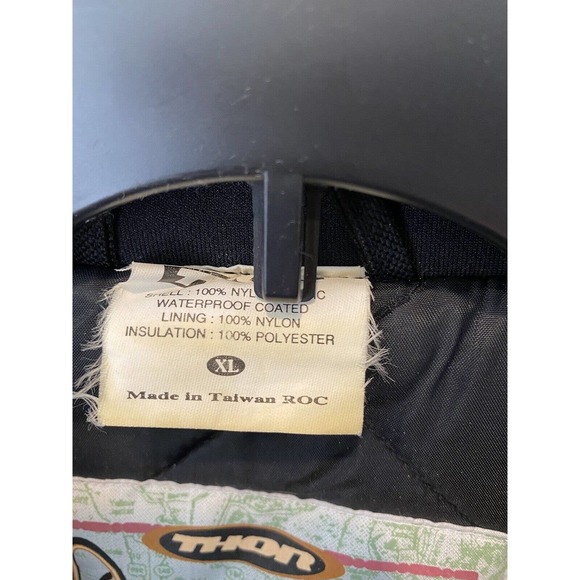 durango ski jacket thor explore vintage 80s 90s vest zip off arms XL black green - Picture 5 of 10